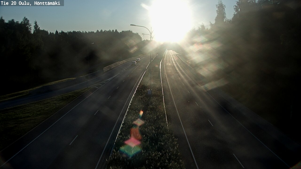 Weather Camera Image Väg 20 Oleåborg, Hönttämäki, Oulu, Pohjois-Pohjanmaa