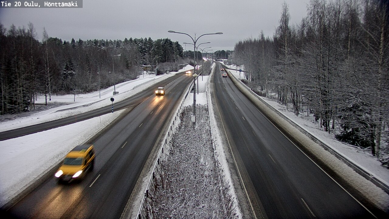 Weather Camera Image Väg 20 Oleåborg, Hönttämäki, Oulu, Pohjois-Pohjanmaa