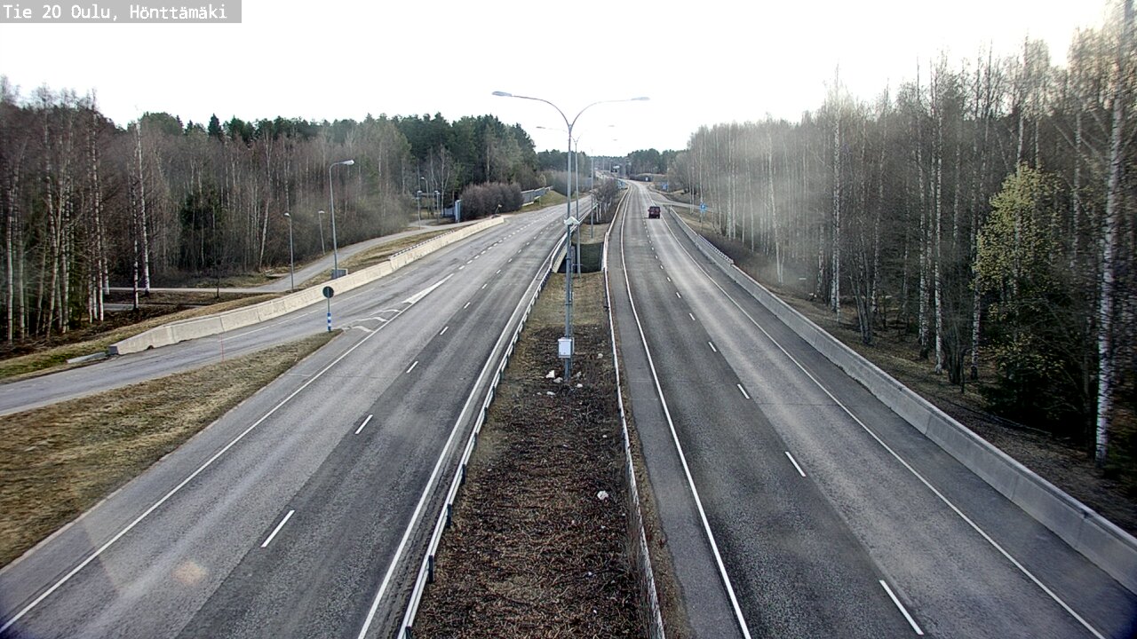 Weather Camera Image Road 20 Oulu, Hönttämäki, Oulu, Pohjois-Pohjanmaa