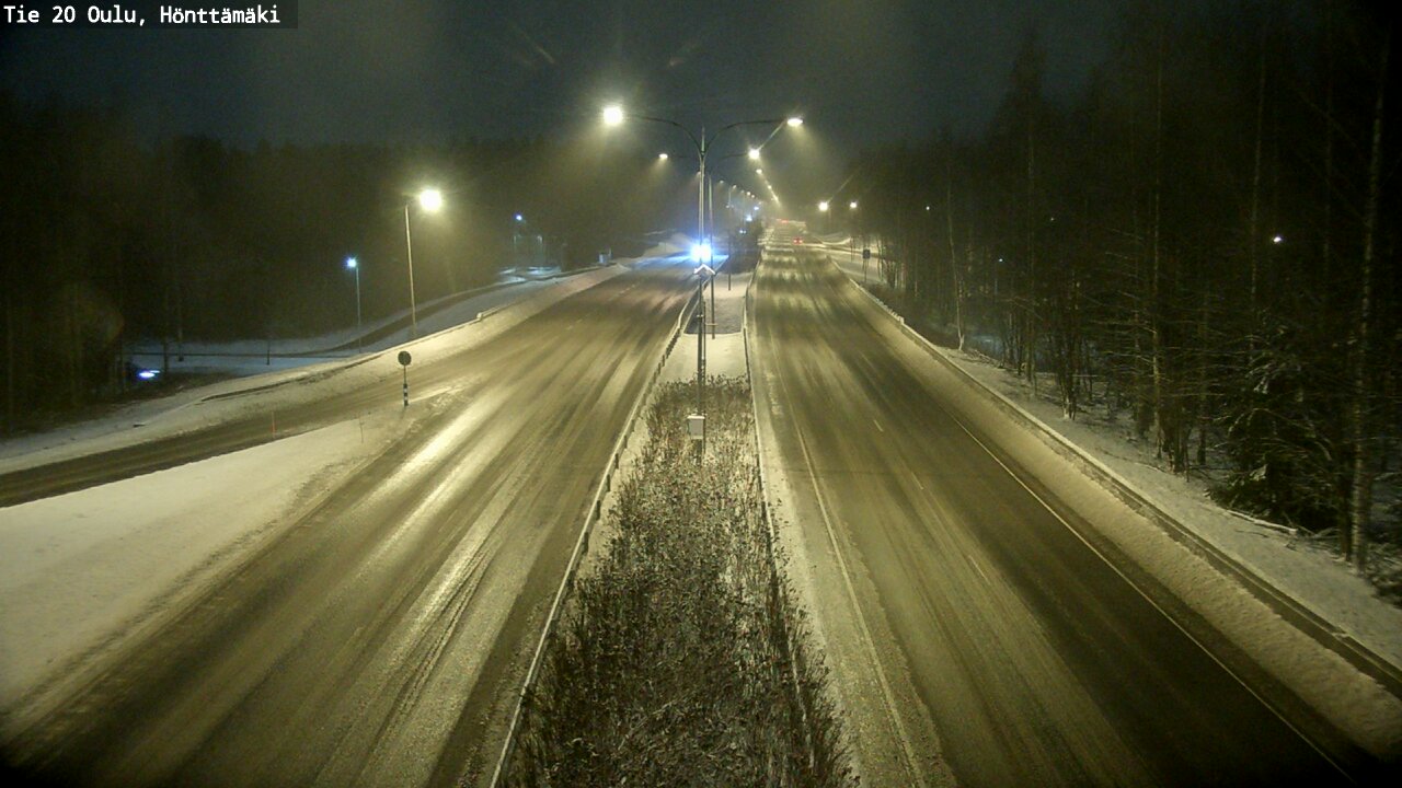 Weather Camera Image Väg 20 Oleåborg, Hönttämäki, Oulu, Pohjois-Pohjanmaa