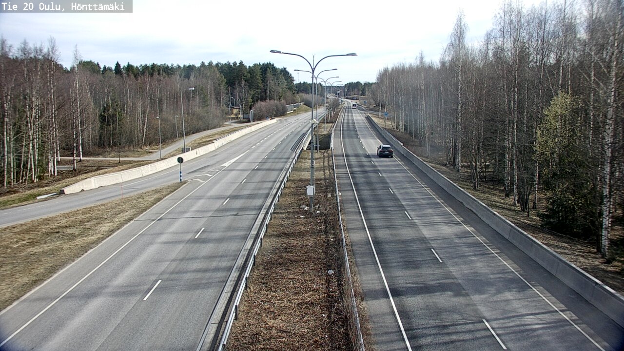 Weather Camera Image Road 20 Oulu, Hönttämäki, Oulu, Pohjois-Pohjanmaa
