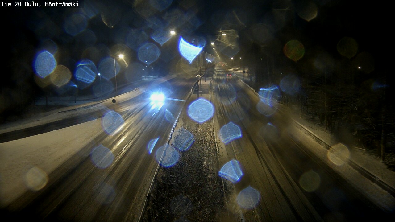 Weather Camera Image Väg 20 Oleåborg, Hönttämäki, Oulu, Pohjois-Pohjanmaa