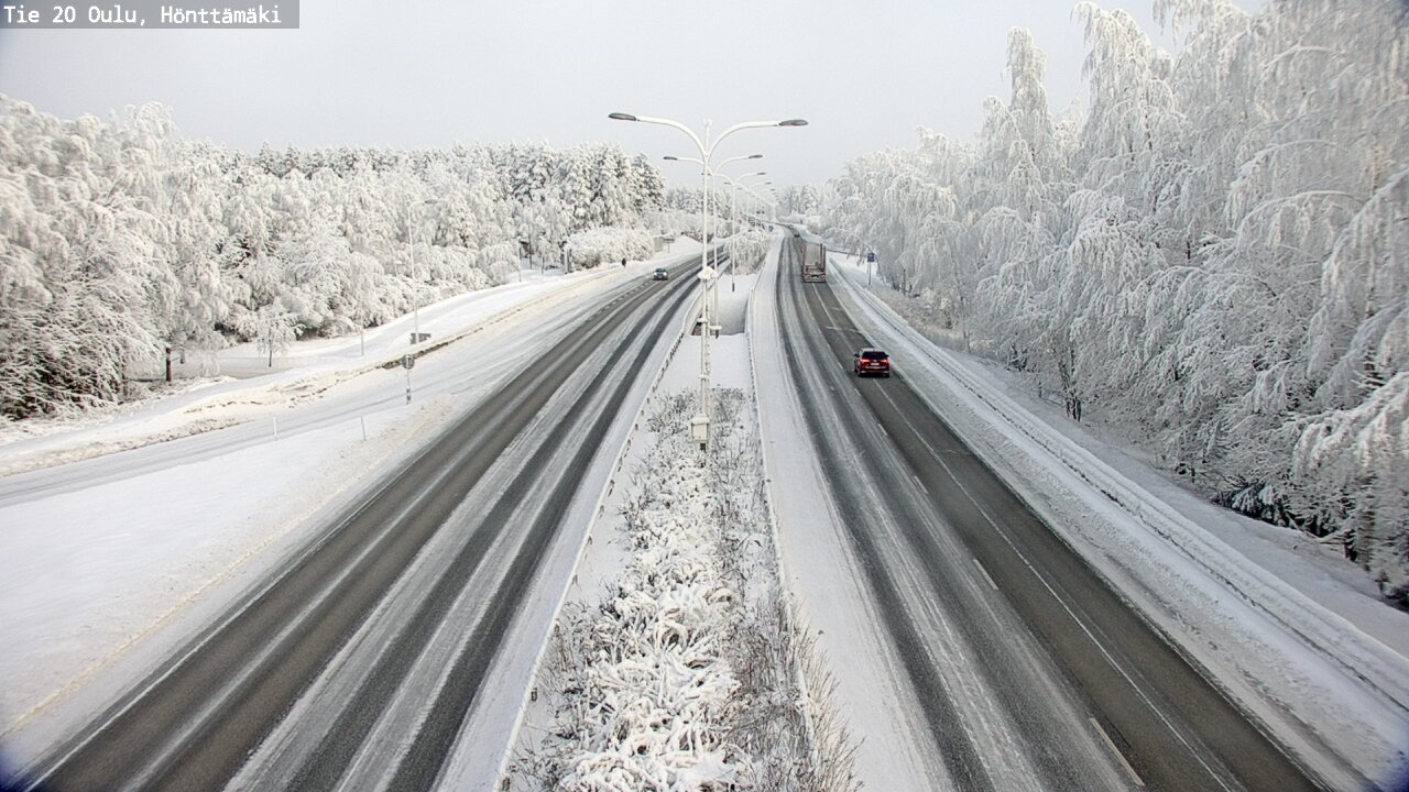Weather Camera Image Road 20 Oulu, Hönttämäki, Oulu, Pohjois-Pohjanmaa