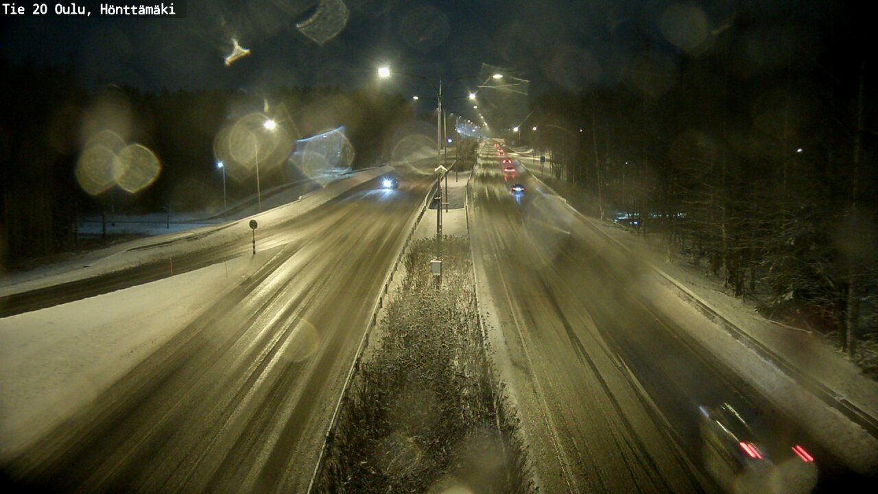Weather Camera Image Väg 20 Oleåborg, Hönttämäki, Oulu, Pohjois-Pohjanmaa