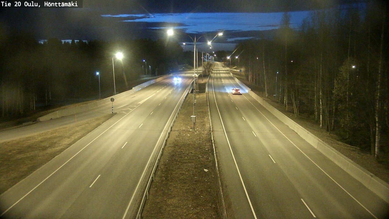 Weather Camera Image Road 20 Oulu, Hönttämäki, Oulu, Pohjois-Pohjanmaa