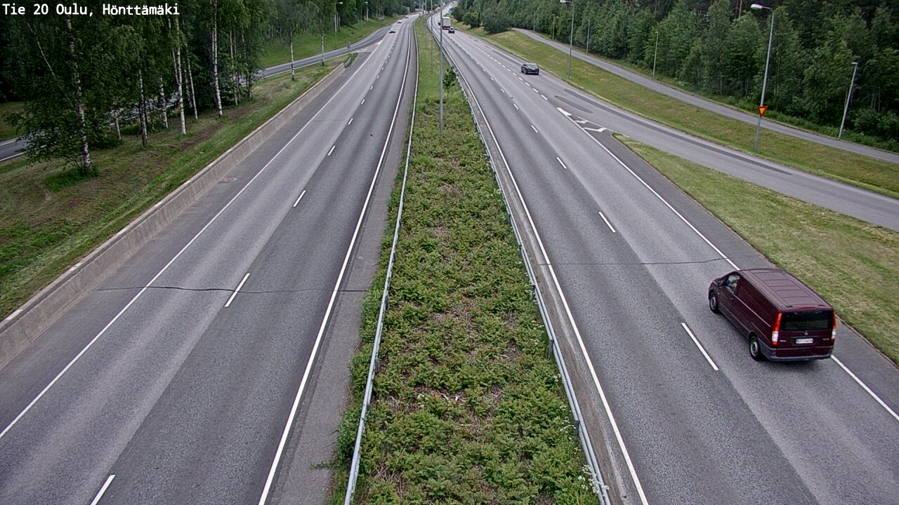 Weather Camera Image Road 20 Oulu, Hönttämäki, Oulu, Pohjois-Pohjanmaa