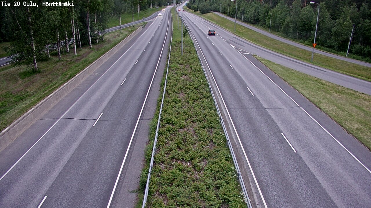 Weather Camera Image Road 20 Oulu, Hönttämäki, Oulu, Pohjois-Pohjanmaa