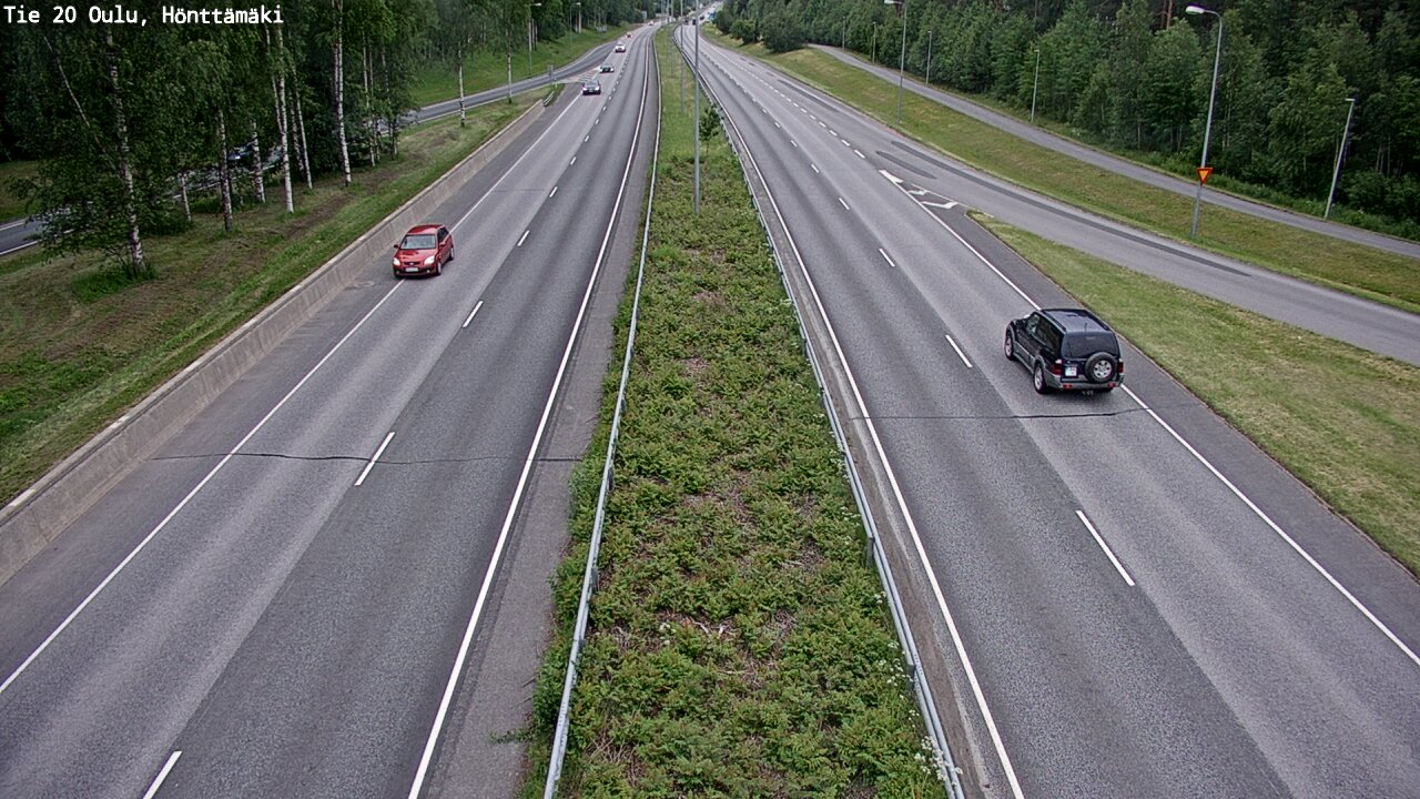 Weather Camera Image Road 20 Oulu, Hönttämäki, Oulu, Pohjois-Pohjanmaa