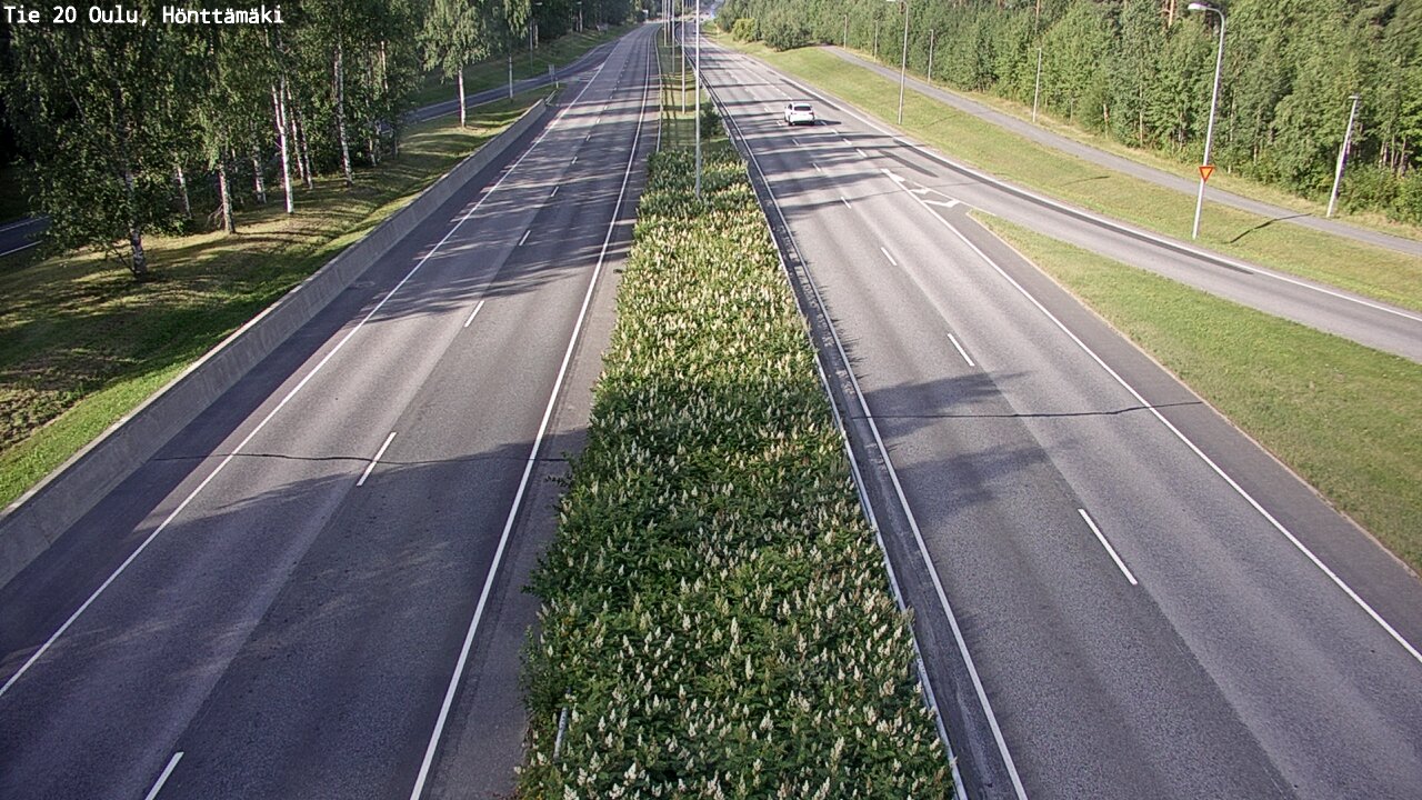 Weather Camera Image Road 20 Oulu, Hönttämäki, Oulu, Pohjois-Pohjanmaa
