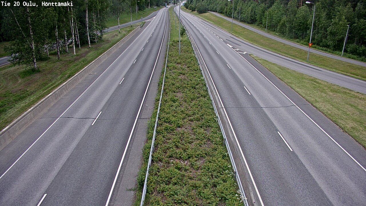 Weather Camera Image Road 20 Oulu, Hönttämäki, Oulu, Pohjois-Pohjanmaa