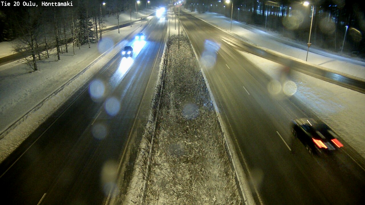 Weather Camera Image Väg 20 Oleåborg, Hönttämäki, Oulu, Pohjois-Pohjanmaa