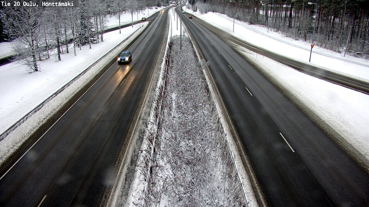 Weather Camera Image Väg 20 Oleåborg, Hönttämäki, Oulu, Pohjois-Pohjanmaa