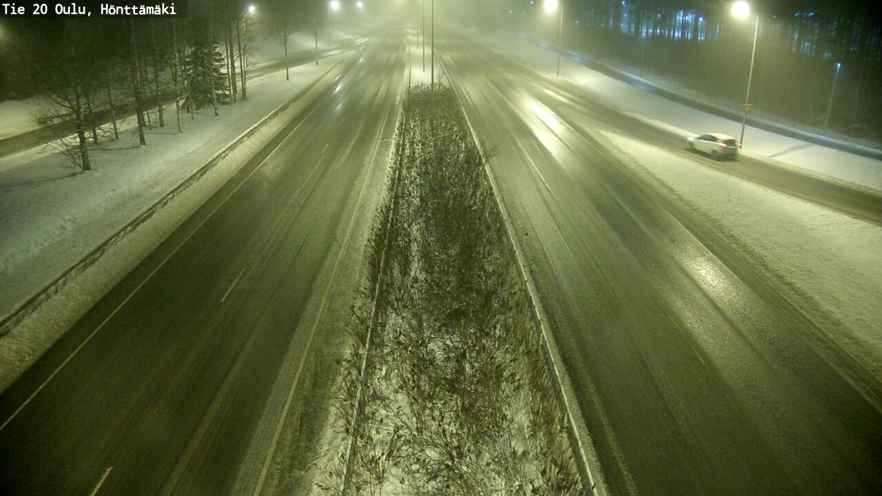 Weather Camera Image Väg 20 Oleåborg, Hönttämäki, Oulu, Pohjois-Pohjanmaa