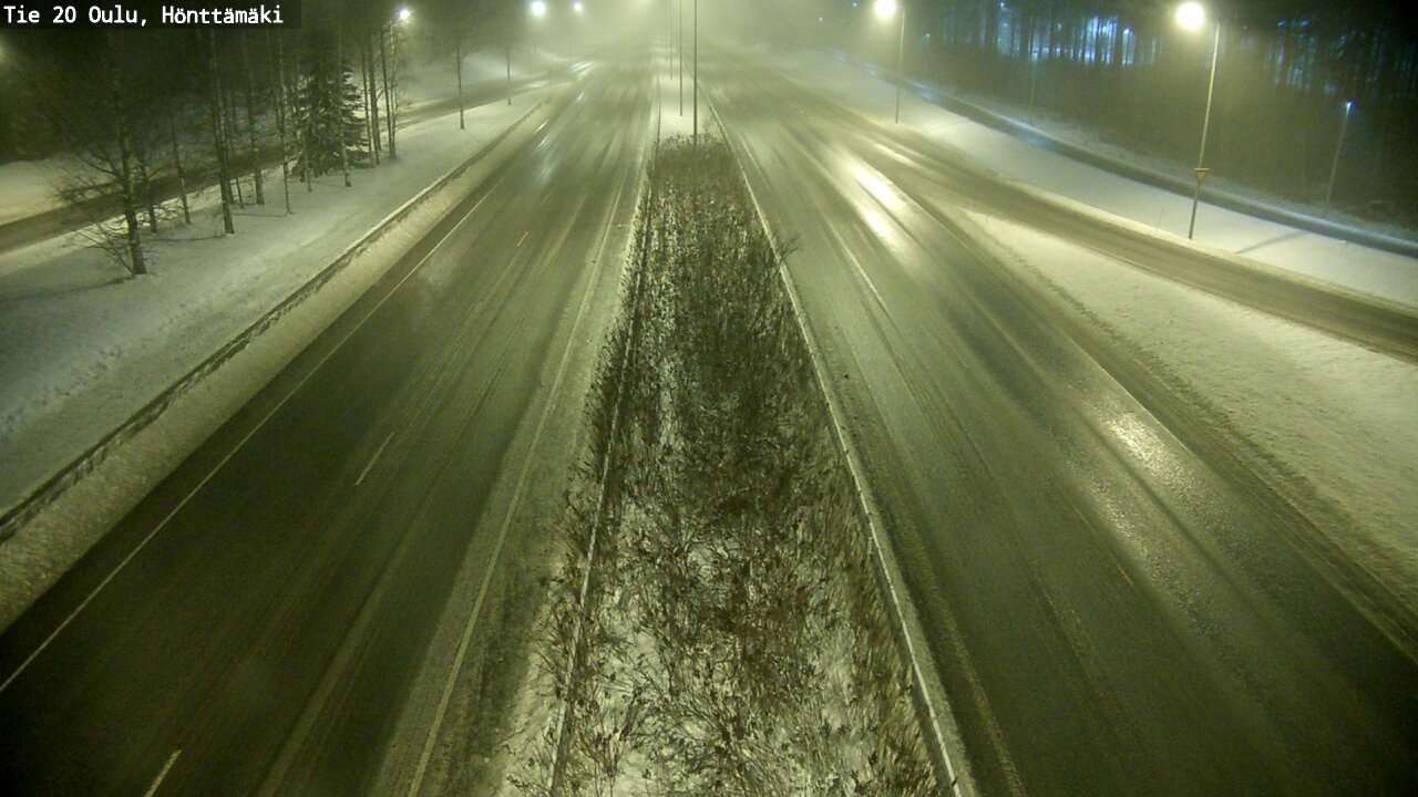 Weather Camera Image Väg 20 Oleåborg, Hönttämäki, Oulu, Pohjois-Pohjanmaa