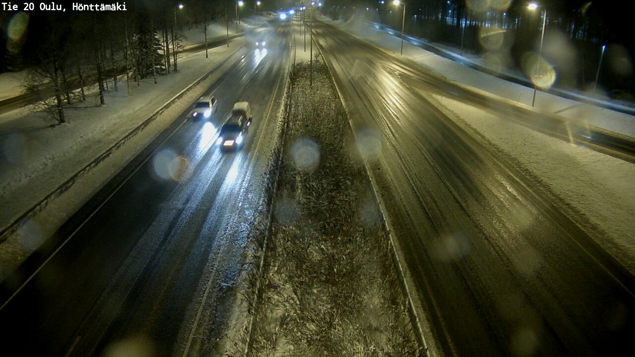 Weather Camera Image Väg 20 Oleåborg, Hönttämäki, Oulu, Pohjois-Pohjanmaa