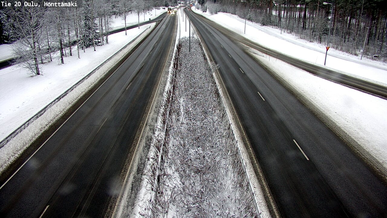 Weather Camera Image Väg 20 Oleåborg, Hönttämäki, Oulu, Pohjois-Pohjanmaa