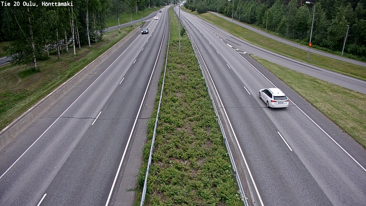 Weather Camera Image Road 20 Oulu, Hönttämäki, Oulu, Pohjois-Pohjanmaa