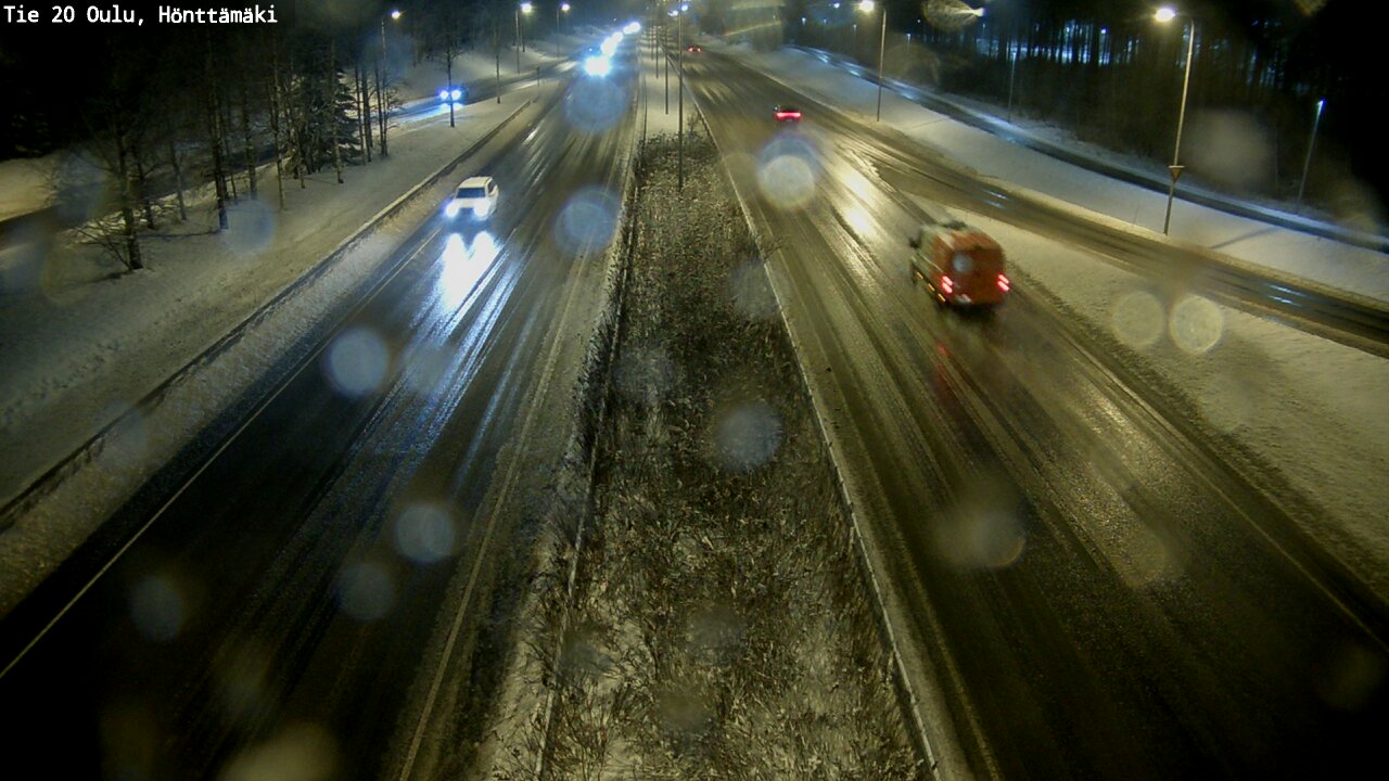 Weather Camera Image Väg 20 Oleåborg, Hönttämäki, Oulu, Pohjois-Pohjanmaa