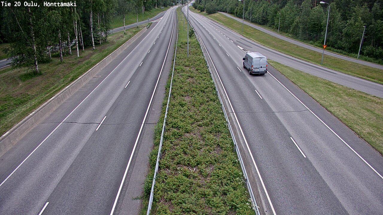 Weather Camera Image Road 20 Oulu, Hönttämäki, Oulu, Pohjois-Pohjanmaa
