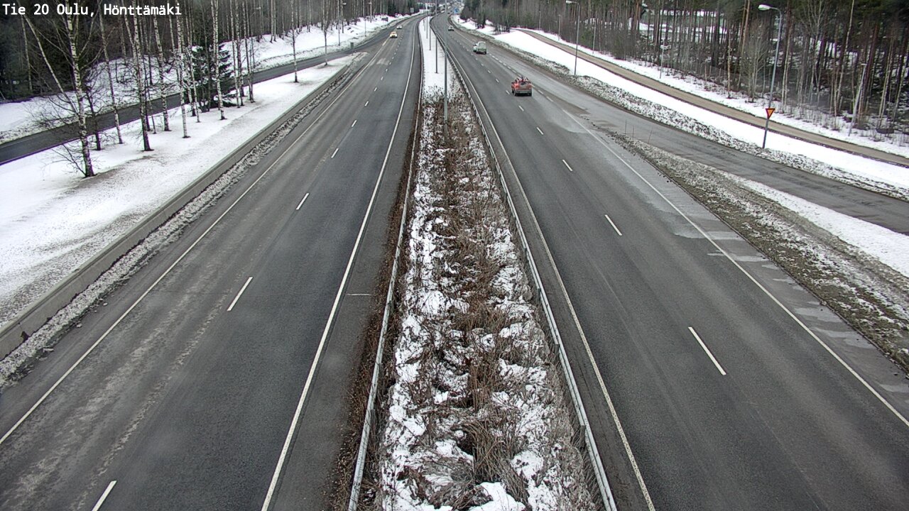 Weather Camera Image Väg 20 Oleåborg, Hönttämäki, Oulu, Pohjois-Pohjanmaa