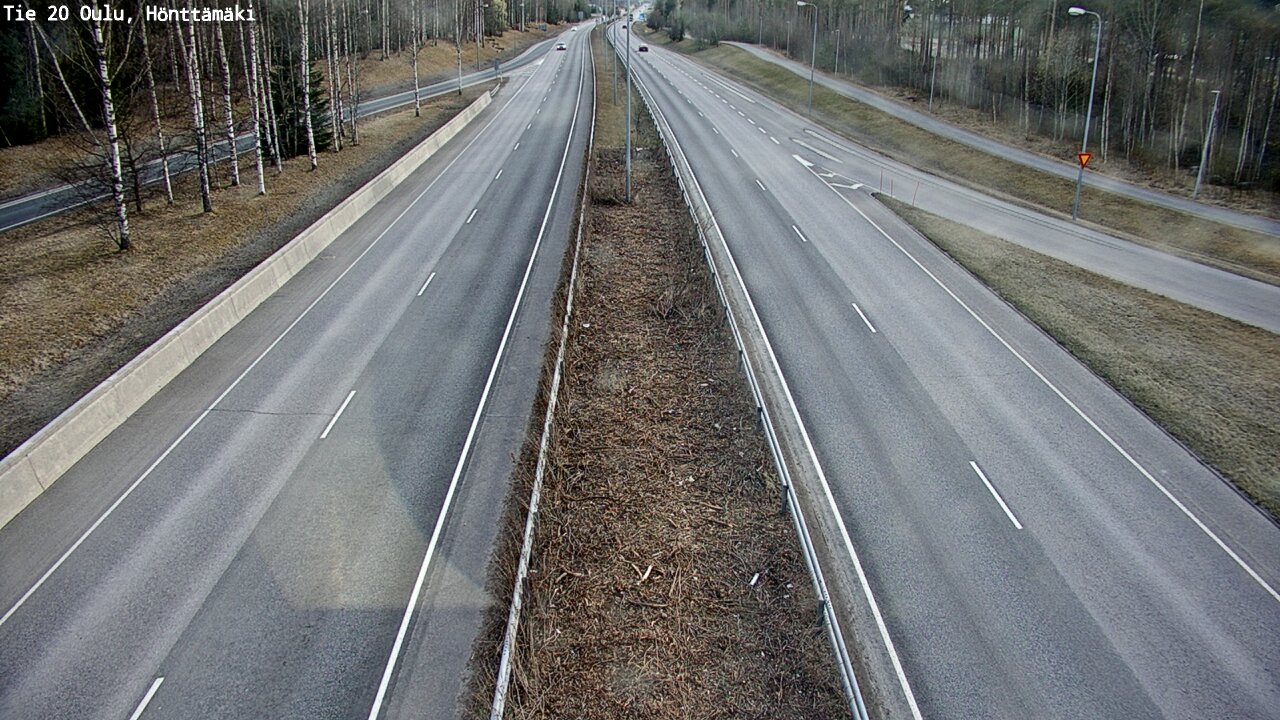 Weather Camera Image Road 20 Oulu, Hönttämäki, Oulu, Pohjois-Pohjanmaa