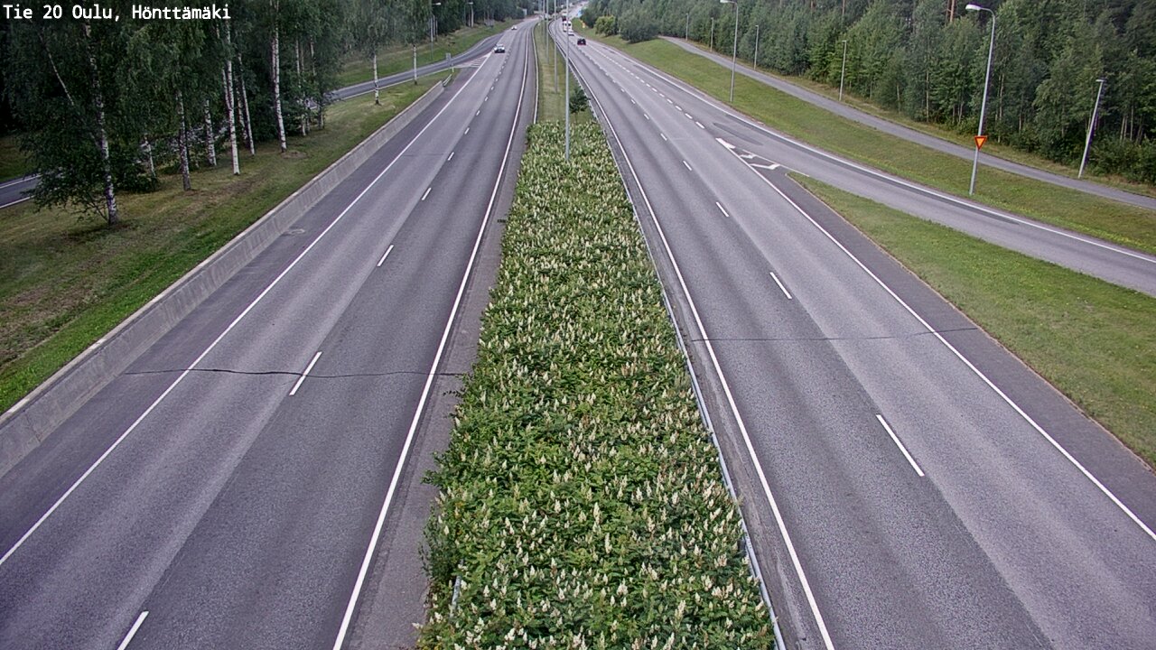 Weather Camera Image Road 20 Oulu, Hönttämäki, Oulu, Pohjois-Pohjanmaa