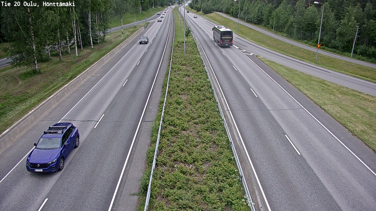 Weather Camera Image Road 20 Oulu, Hönttämäki, Oulu, Pohjois-Pohjanmaa