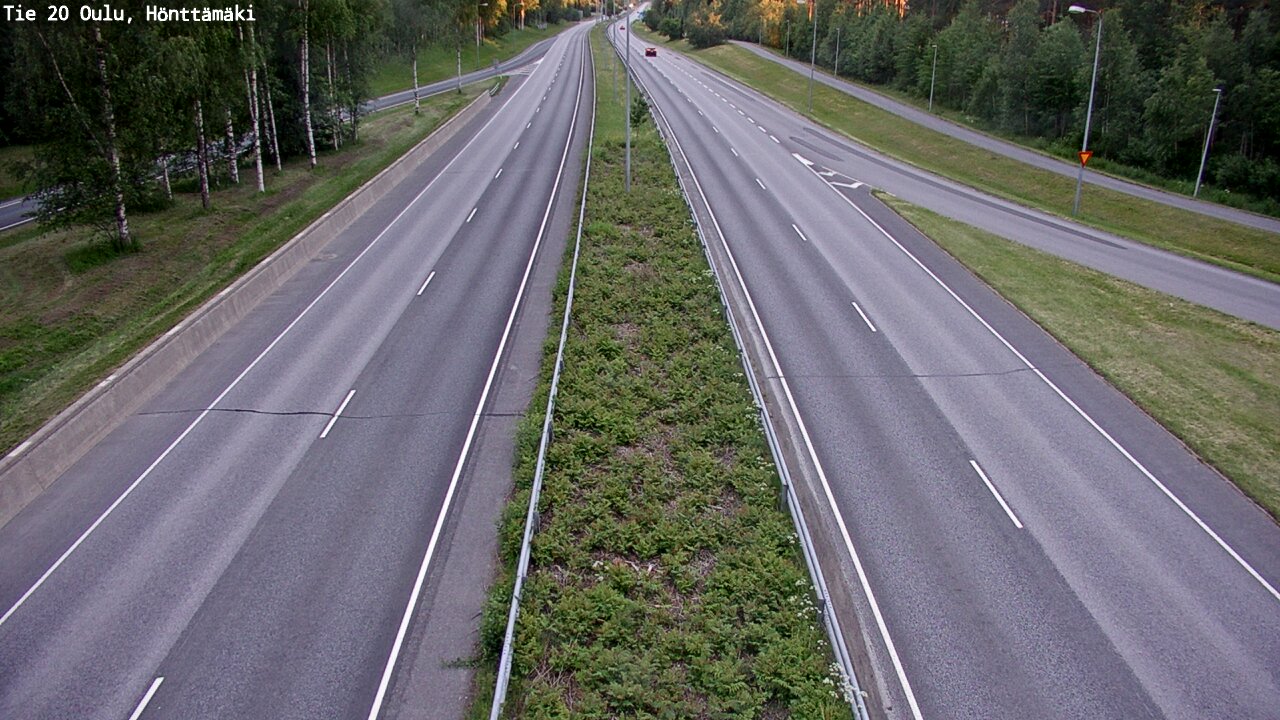 Weather Camera Image Road 20 Oulu, Hönttämäki, Oulu, Pohjois-Pohjanmaa