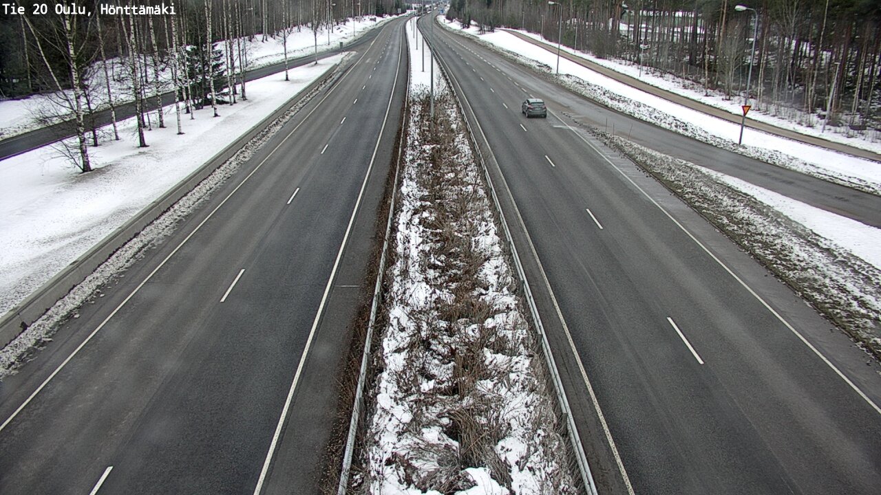 Weather Camera Image Road 20 Oulu, Hönttämäki, Oulu, Pohjois-Pohjanmaa