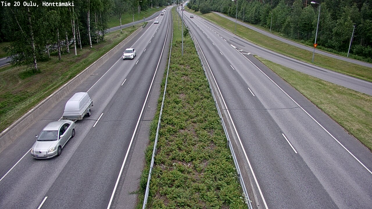 Weather Camera Image Road 20 Oulu, Hönttämäki, Oulu, Pohjois-Pohjanmaa