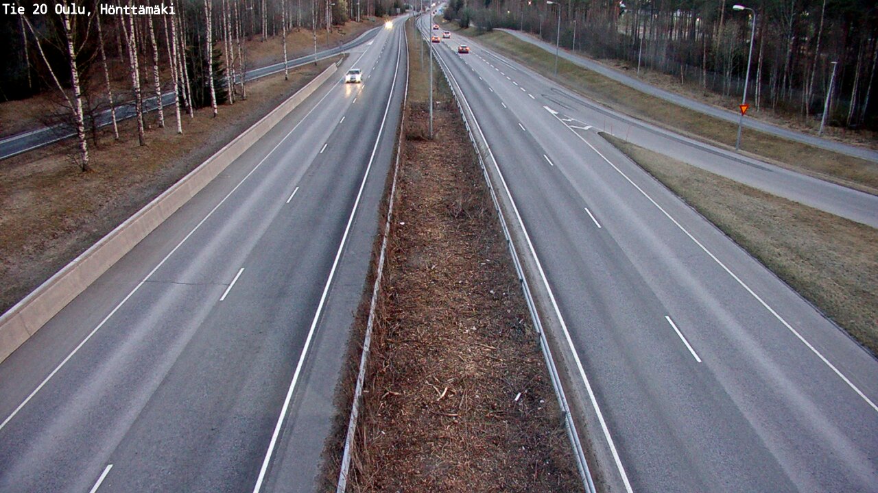 Weather Camera Image Road 20 Oulu, Hönttämäki, Oulu, Pohjois-Pohjanmaa