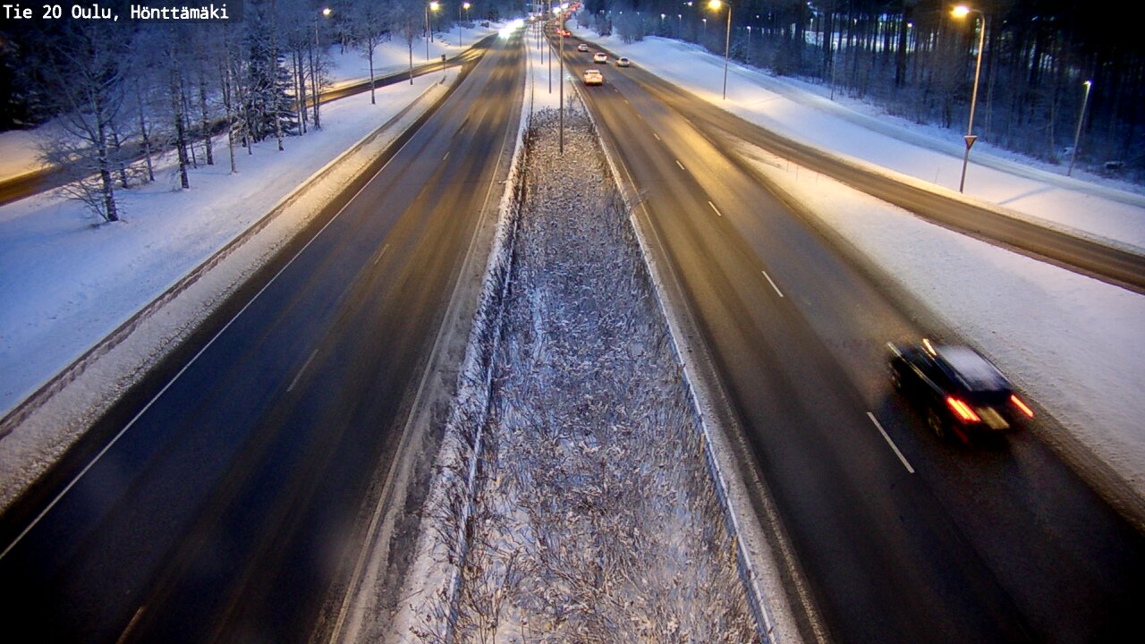Weather Camera Image Väg 20 Oleåborg, Hönttämäki, Oulu, Pohjois-Pohjanmaa