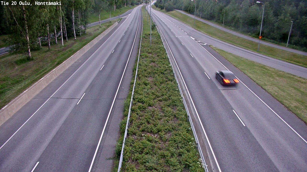 Weather Camera Image Road 20 Oulu, Hönttämäki, Oulu, Pohjois-Pohjanmaa
