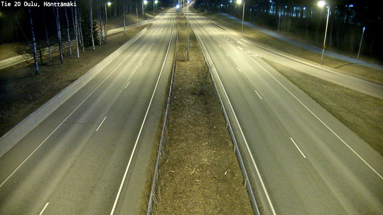 Weather Camera Image Road 20 Oulu, Hönttämäki, Oulu, Pohjois-Pohjanmaa