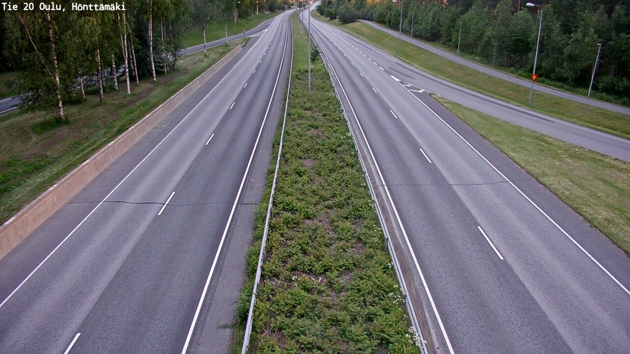 Weather Camera Image Road 20 Oulu, Hönttämäki, Oulu, Pohjois-Pohjanmaa