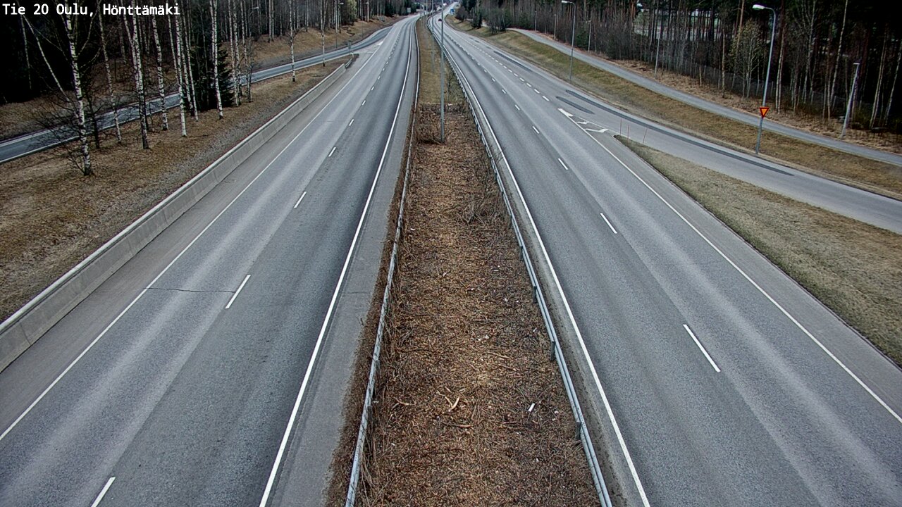 Weather Camera Image Väg 20 Oleåborg, Hönttämäki, Oulu, Pohjois-Pohjanmaa