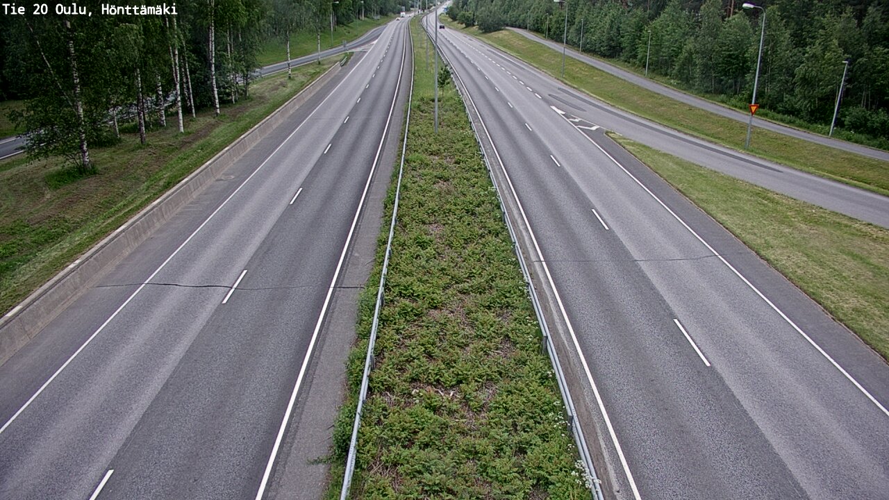 Weather Camera Image Road 20 Oulu, Hönttämäki, Oulu, Pohjois-Pohjanmaa