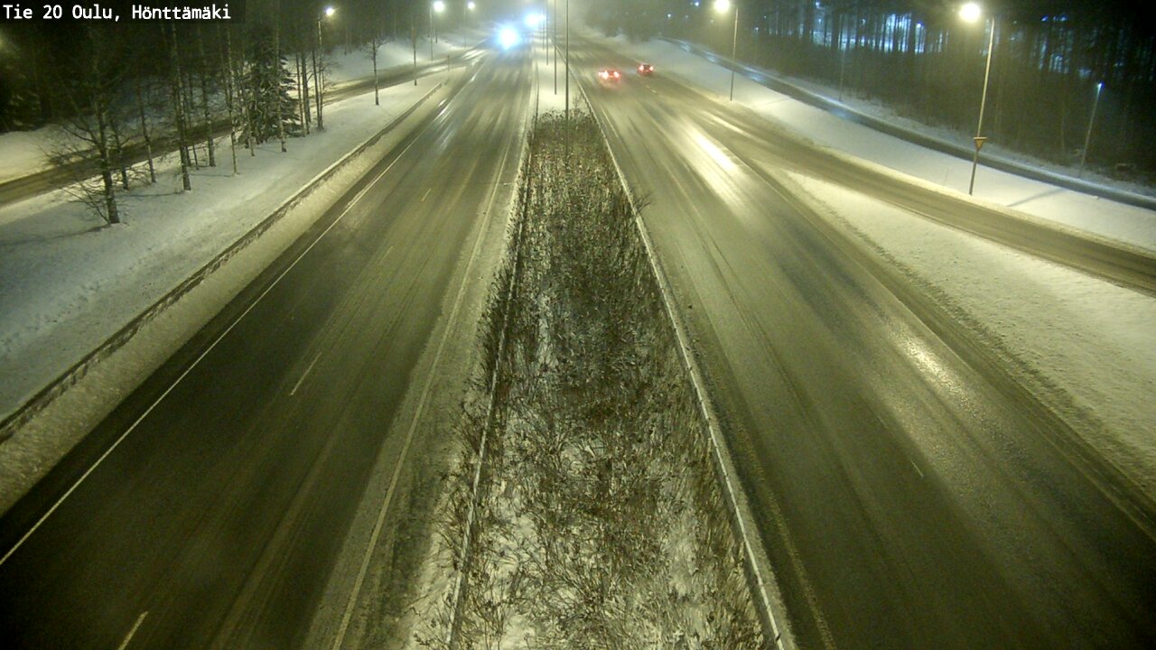 Weather Camera Image Väg 20 Oleåborg, Hönttämäki, Oulu, Pohjois-Pohjanmaa