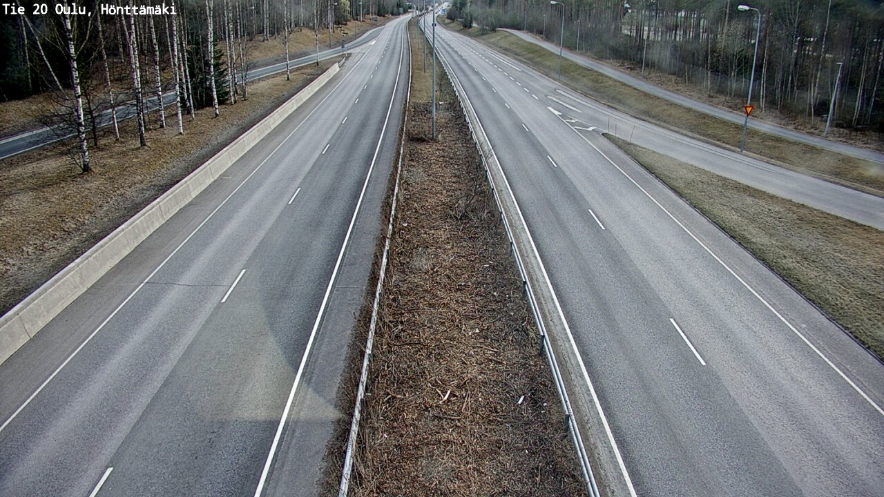Weather Camera Image Road 20 Oulu, Hönttämäki, Oulu, Pohjois-Pohjanmaa