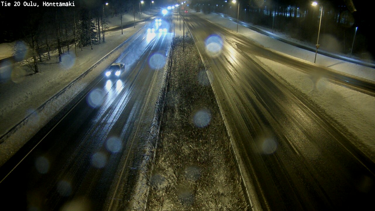 Weather Camera Image Väg 20 Oleåborg, Hönttämäki, Oulu, Pohjois-Pohjanmaa