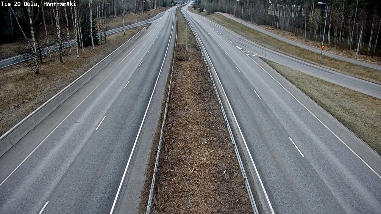 Weather Camera Image Väg 20 Oleåborg, Hönttämäki, Oulu, Pohjois-Pohjanmaa