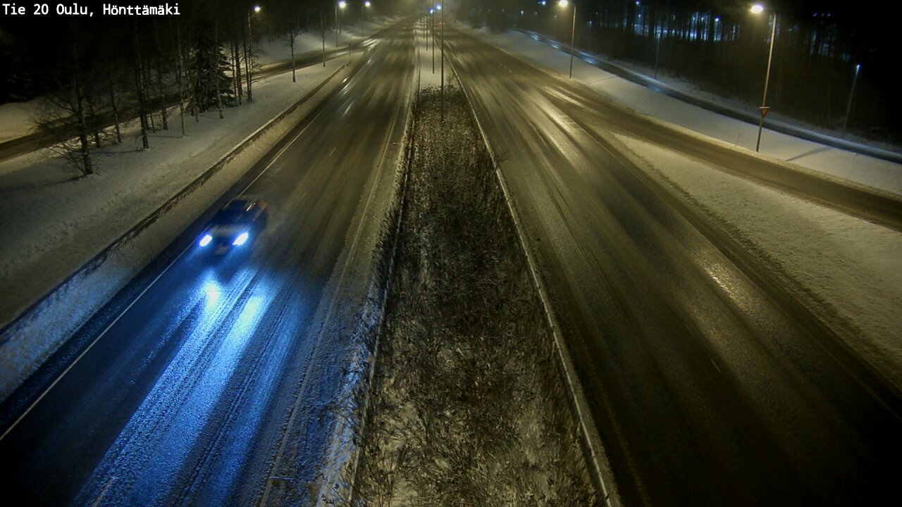 Weather Camera Image Väg 20 Oleåborg, Hönttämäki, Oulu, Pohjois-Pohjanmaa
