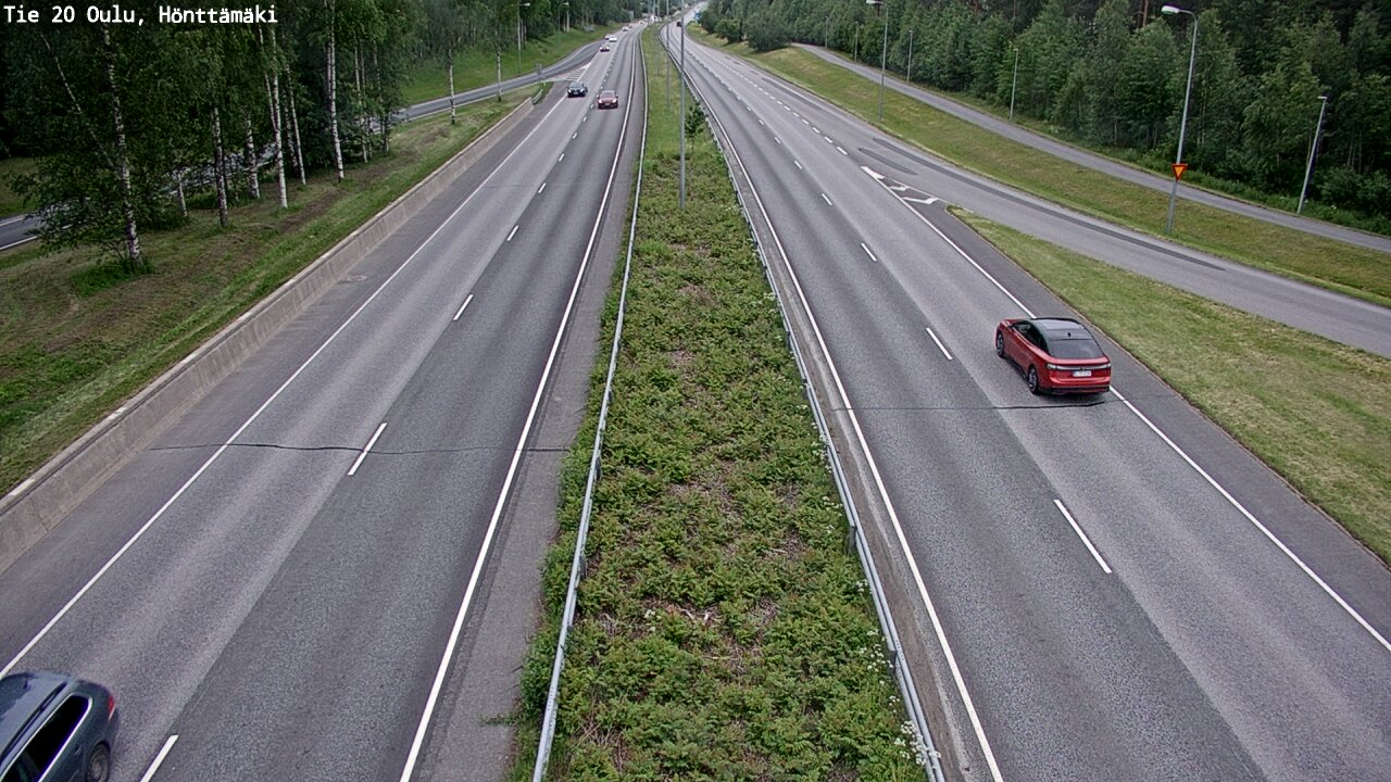 Weather Camera Image Road 20 Oulu, Hönttämäki, Oulu, Pohjois-Pohjanmaa