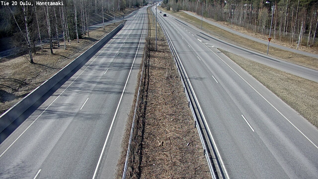 Weather Camera Image Road 20 Oulu, Hönttämäki, Oulu, Pohjois-Pohjanmaa