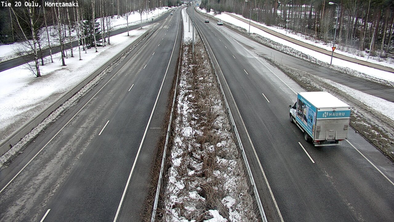 Weather Camera Image Väg 20 Oleåborg, Hönttämäki, Oulu, Pohjois-Pohjanmaa