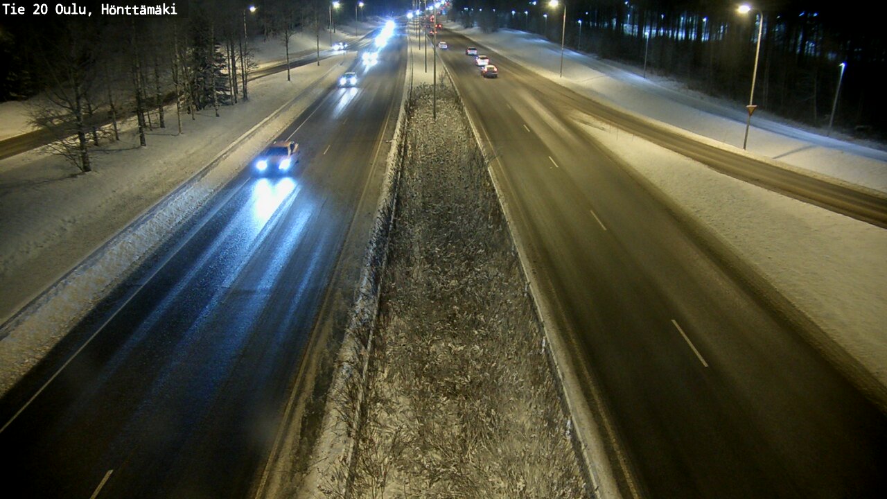 Weather Camera Image Väg 20 Oleåborg, Hönttämäki, Oulu, Pohjois-Pohjanmaa