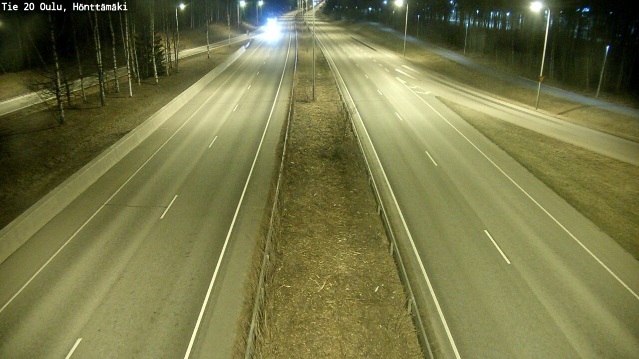 Weather Camera Image Road 20 Oulu, Hönttämäki, Oulu, Pohjois-Pohjanmaa