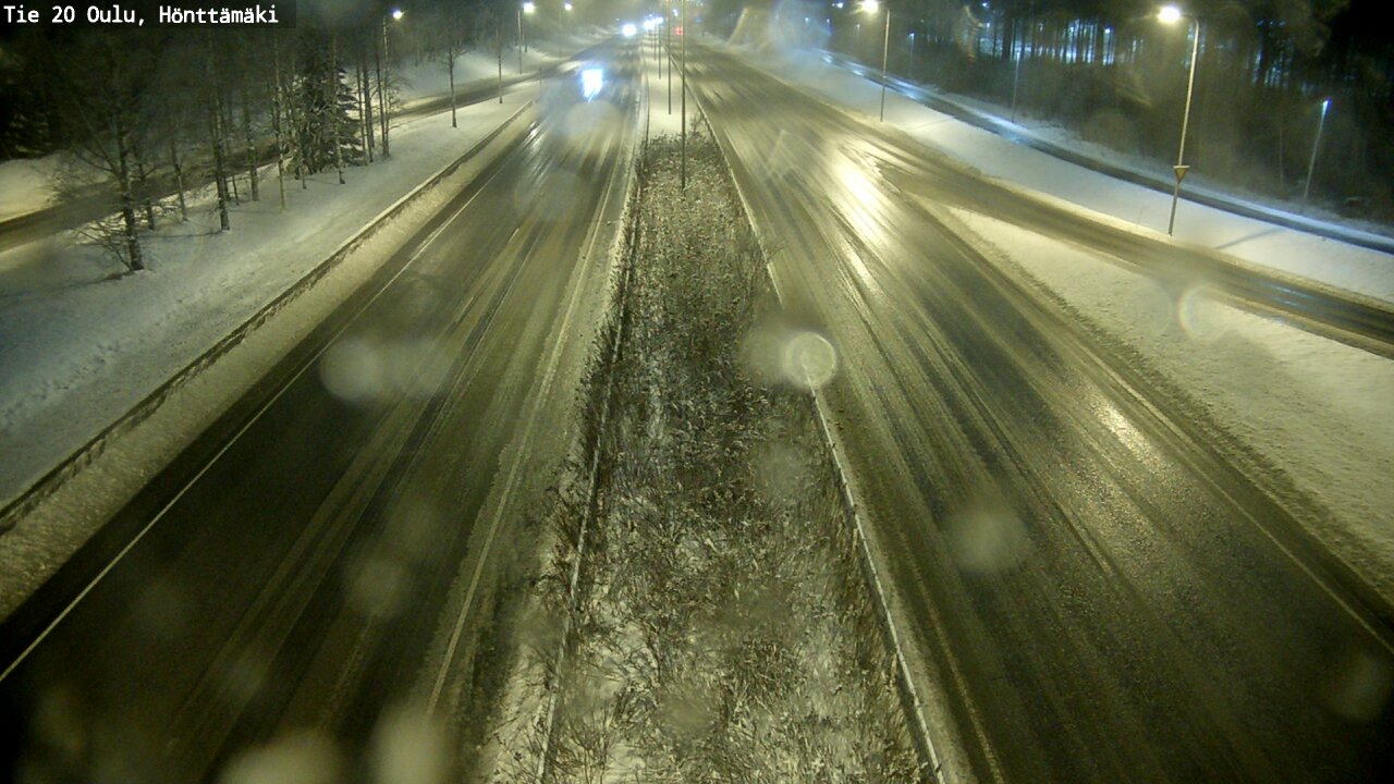 Weather Camera Image Väg 20 Oleåborg, Hönttämäki, Oulu, Pohjois-Pohjanmaa