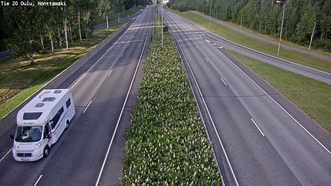 Weather Camera Image Road 20 Oulu, Hönttämäki, Oulu, Pohjois-Pohjanmaa