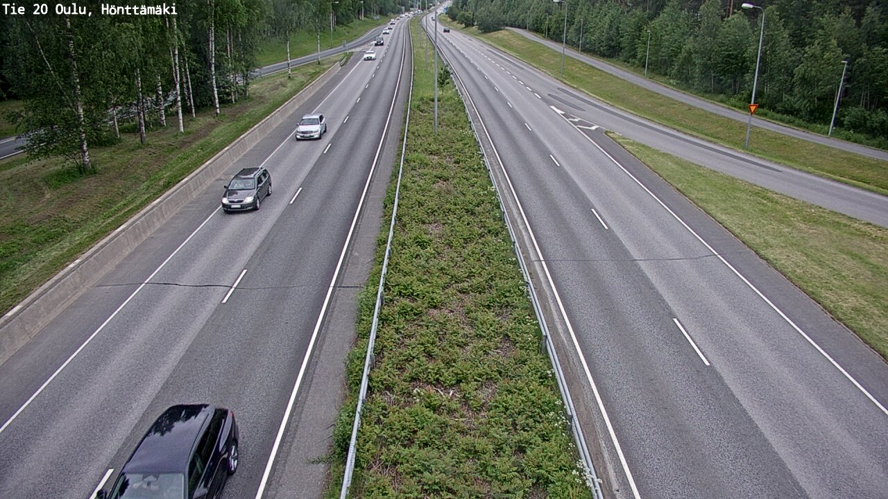 Weather Camera Image Road 20 Oulu, Hönttämäki, Oulu, Pohjois-Pohjanmaa